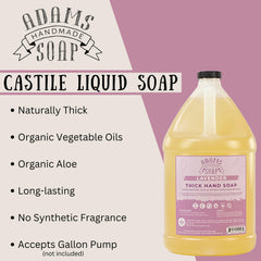 Adams Handmade Soap Lavanda, textura cremosa: limpieza eficaz y agradable experiencia sensorial.