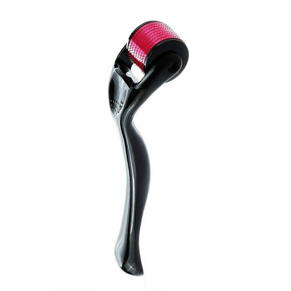 Addabst Derma Roller con puntas 540 titanio para uso seguro en piel y barba.