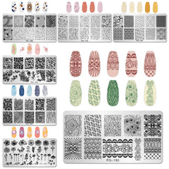 AddFavor placas estampado uñas mandalas para looks elegantes y duraderos
