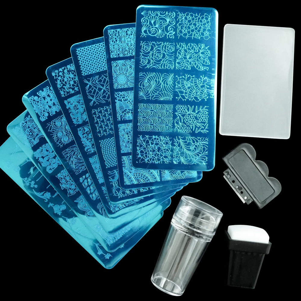 AddFavor raspador estampado uñas para eliminar exceso de esmalte