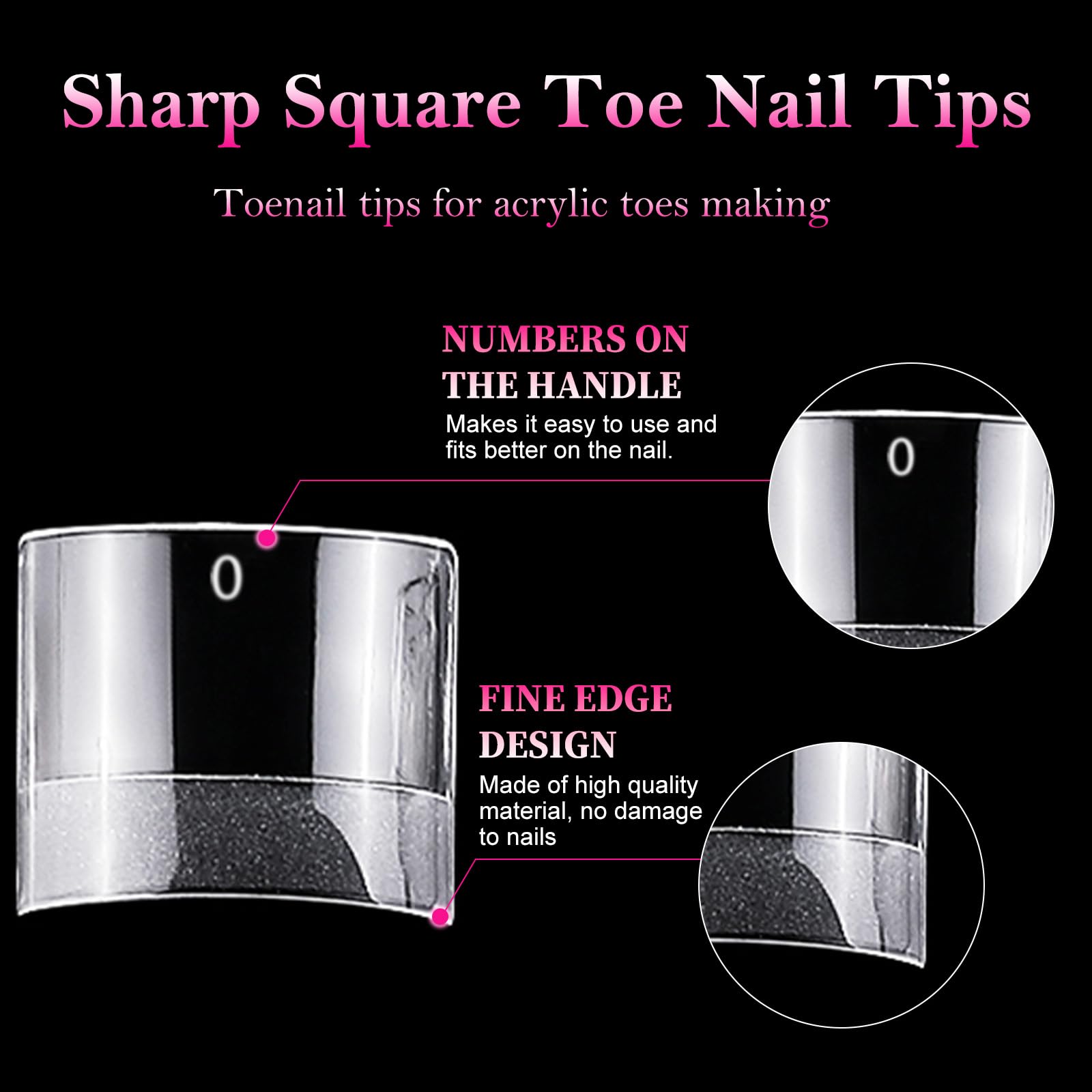 AddFavor tips de uñas de los pies con acabado mate, mayor adherencia.
