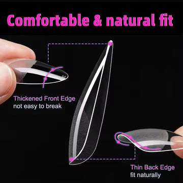 AddFavor tips compatibles con gel, acrílico y dip, para decoraciones creativas.