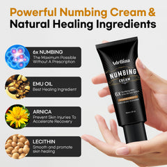 Adellina crema enfriante, absorción rápida para uso cómodo.