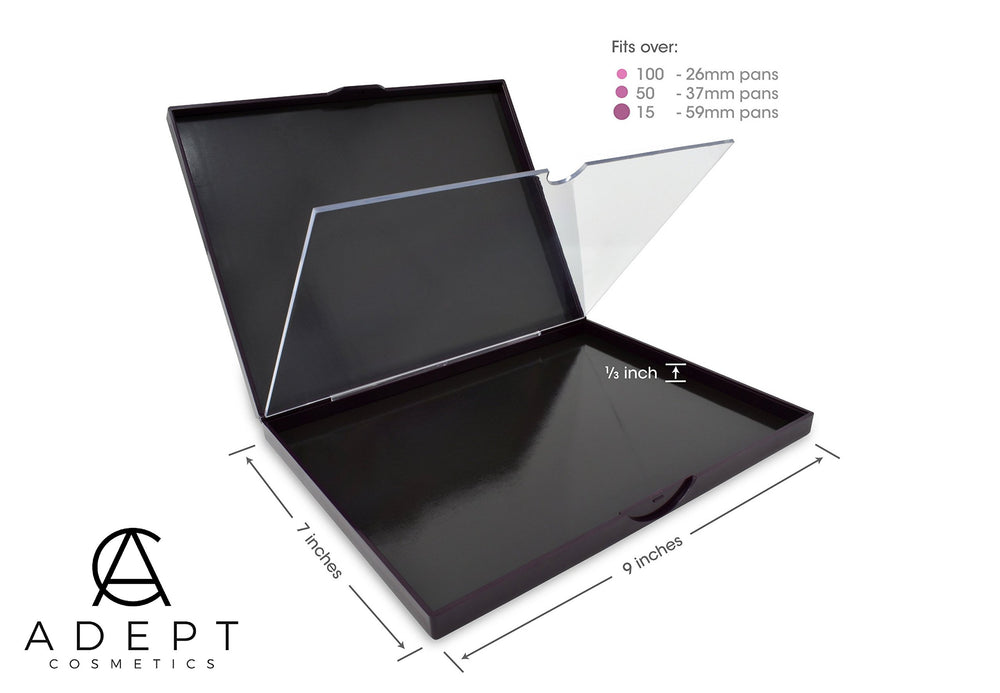 Adept Cosmetics: capacidad para más de cien sombras, ideal para coleccionistas.