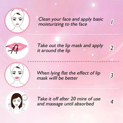 Mascarilla de labios cristal Adofect, uso fácil para cuidado en casa.