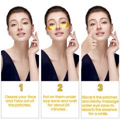 Adofect Ojos Oro textura gel con ácido hialurónico para hidratación.