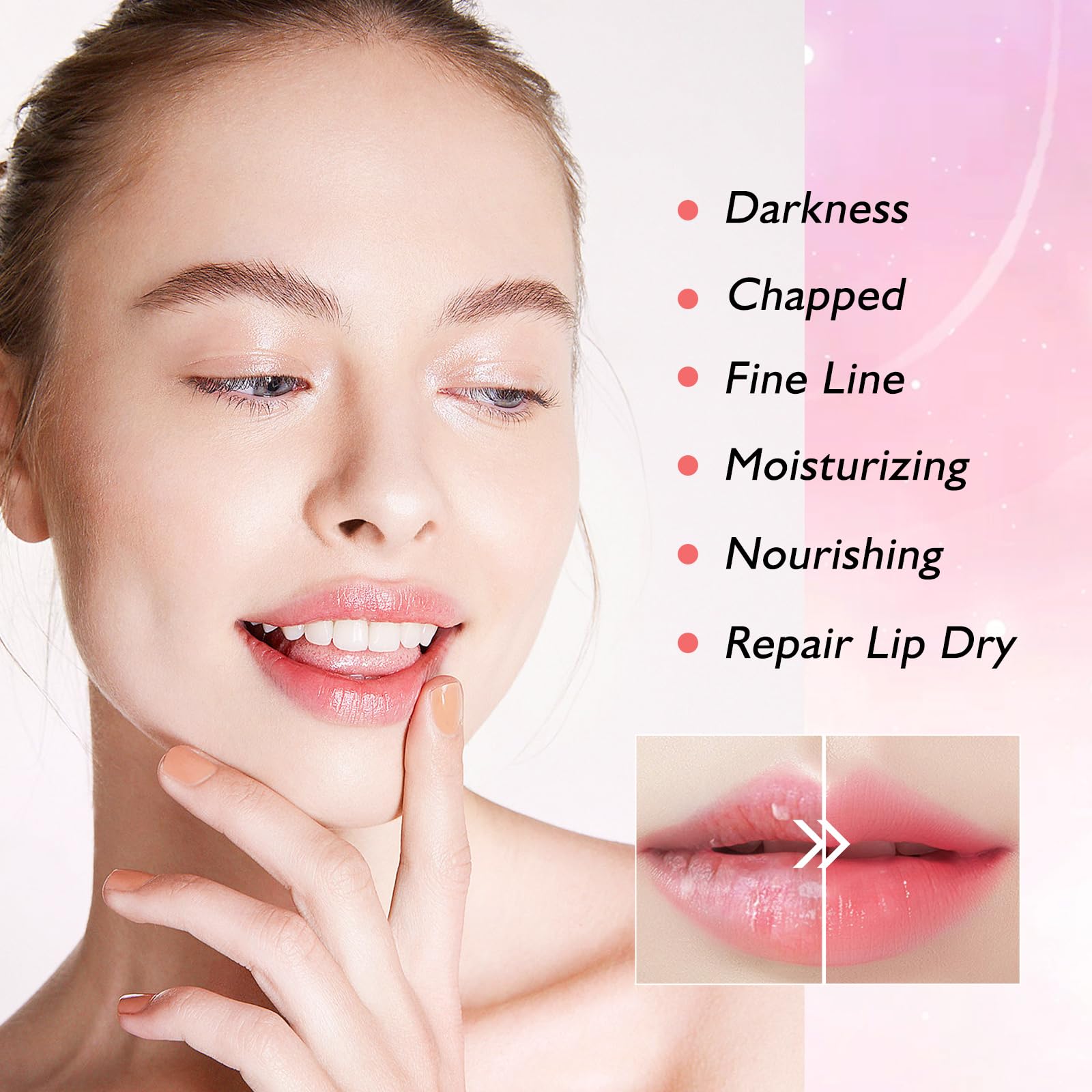 Conjunto de 30 mascarillas Adofect para hidratación diaria de labios.