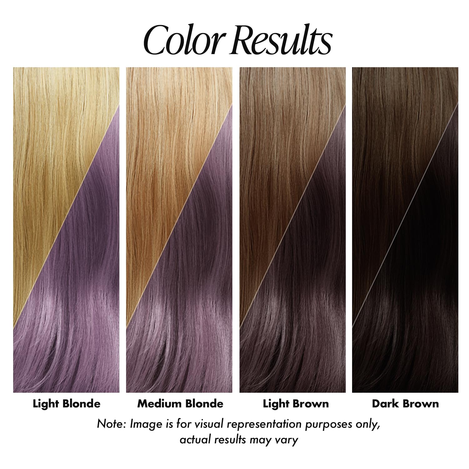 Adore 090 Lavender, aplicación en cabello para acabado uniforme.