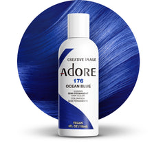 Adore color pelo 176 azul oceano en botella para aplicación rápida y uniforme.