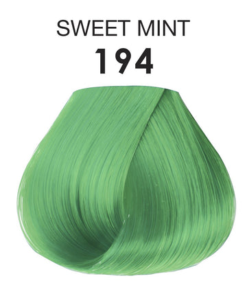 Resultado verde vibrante con Adore 194 Sweet Mint tras uso.