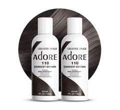Adore Color Semi Permanente 110 Marrón Oscuro en bote de 118 ml para color intenso
