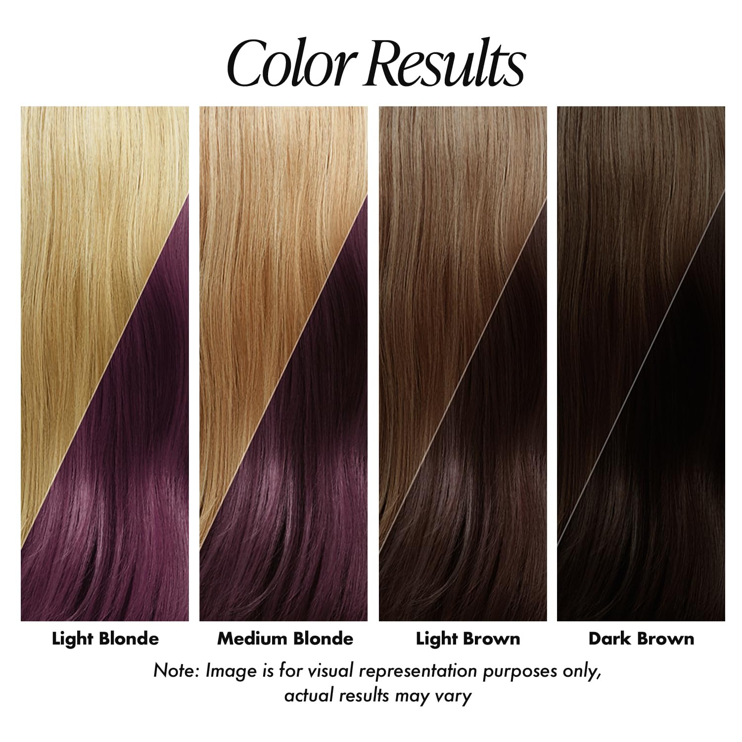 Resultado intenso de color rojo en mechones con Adore Burgundy Envy.