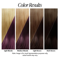 Resultado intenso de color rojo en mechones con Adore Burgundy Envy.
