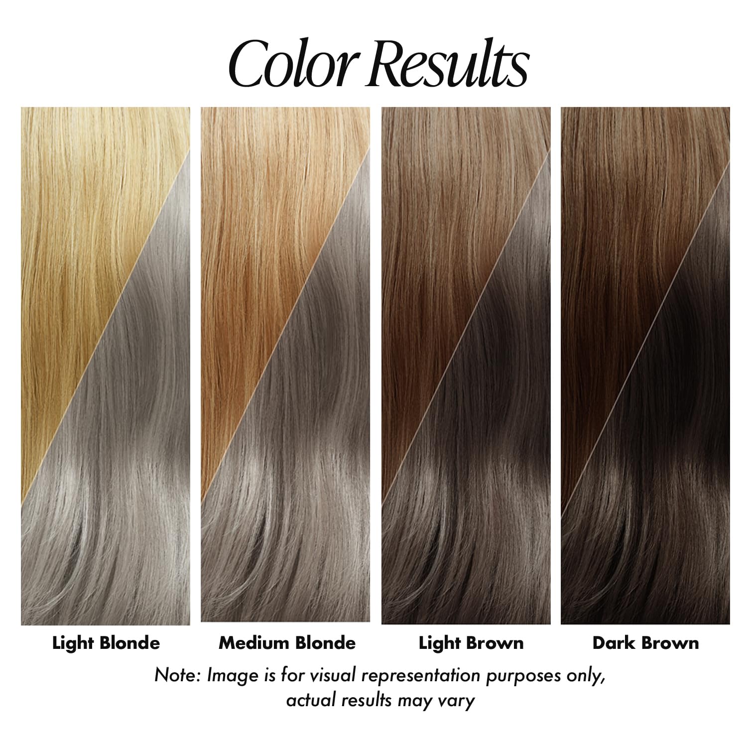 Resultado uniforme con Adore 155 Titanium en cabello liso