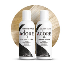 Adore cristal claro frasco vertido para refrescar el color y tono neutro.