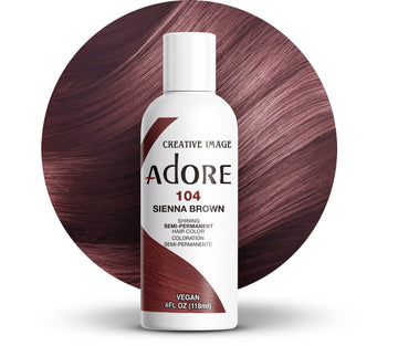Adore Sienna Brown semipermanente en frasco, color duradero.