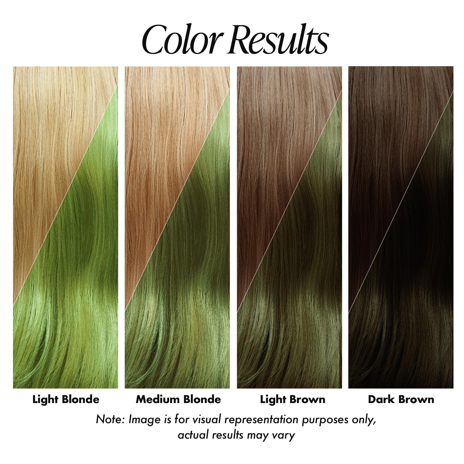 Adore 163 Green Apple: aplicación fácil para cabello liso, ondulado o rizado.
