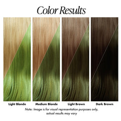 Adore 163 Green Apple: aplicación fácil para cabello liso, ondulado o rizado.