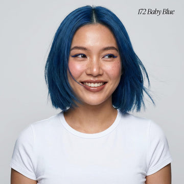 Adore tintura semipermanente azul bebé, aplicación fácil para cualquier tipo de cabello.