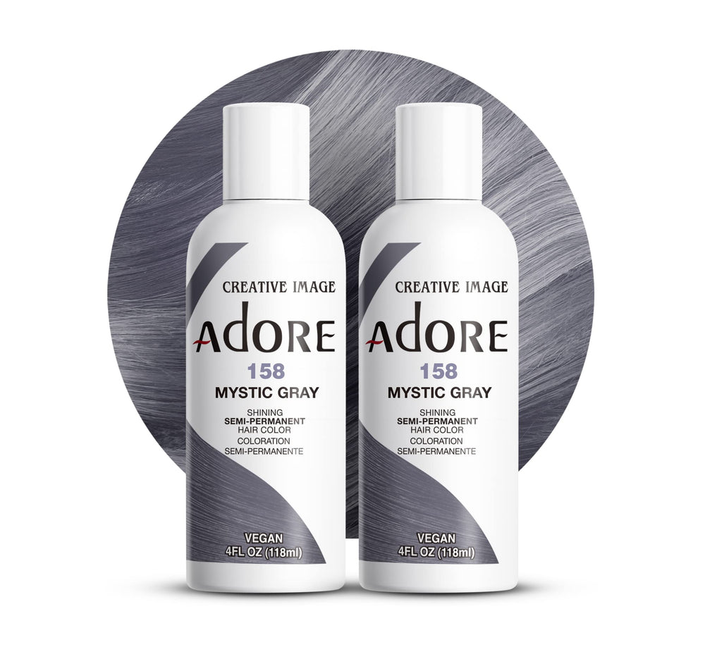 Adore Color Semi Permanente 158 Mystic Gray, botella lista para uso en casa