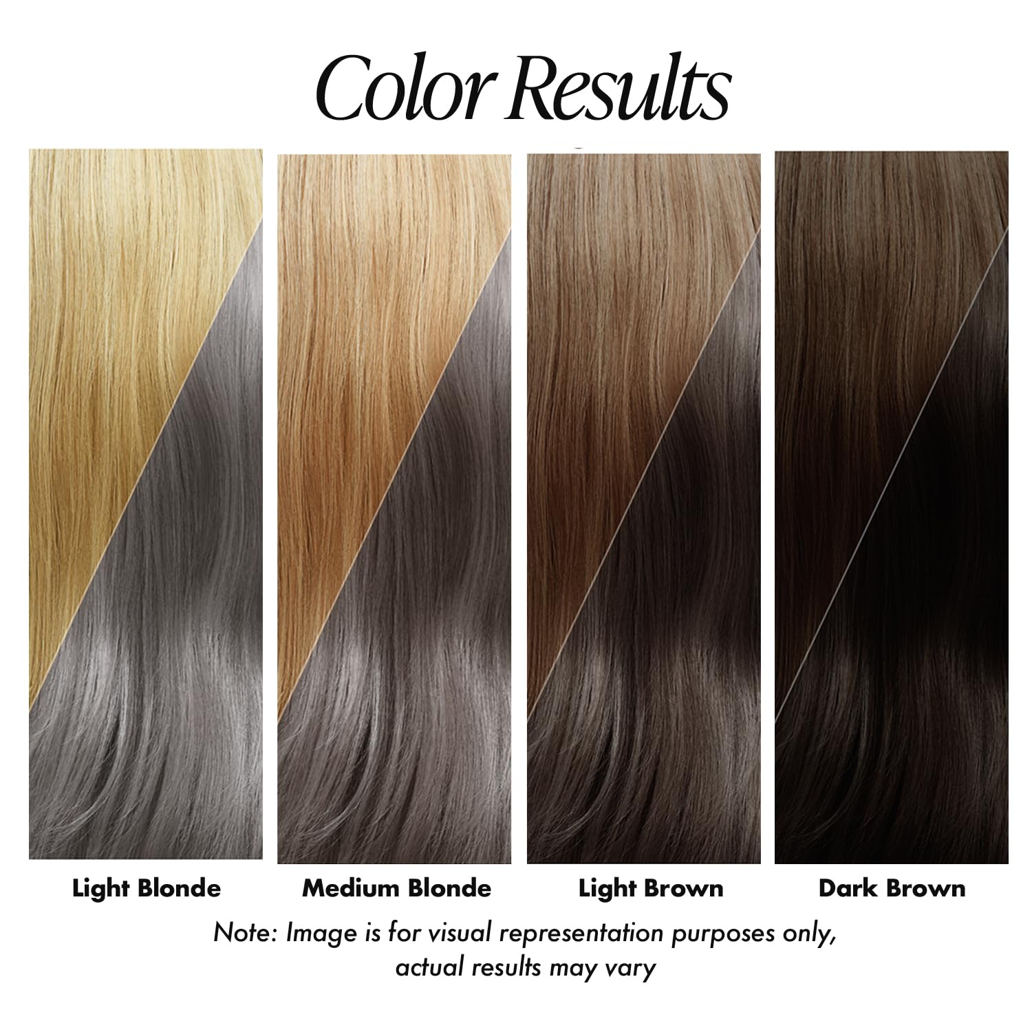 Muestras de color de Adore para comparar tono antes de aplicar