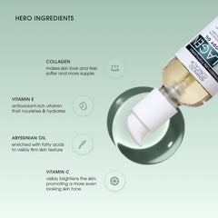 Piel seca recibiendo hidratación con Advanced Clinicals Aceite de Colágeno para el cuerpo