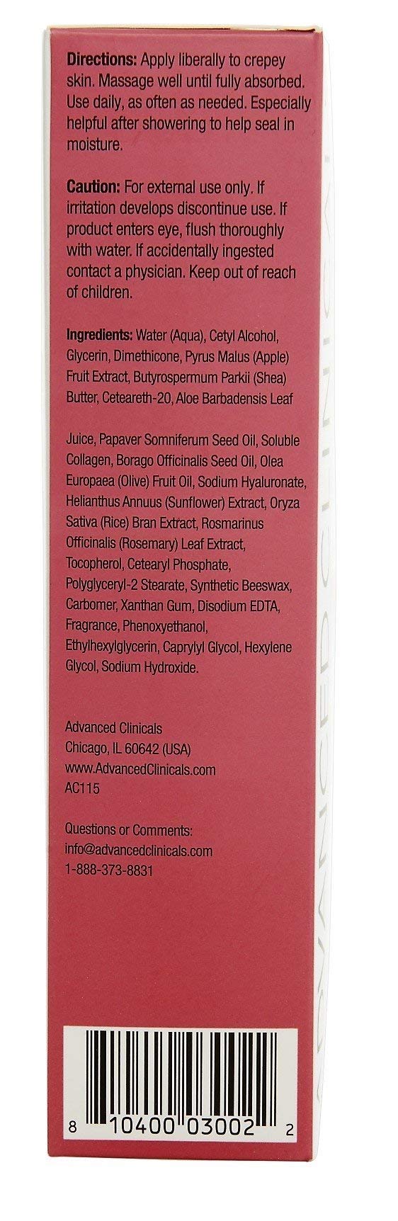 Advanced Clinicals aceites nutritivos para piel suave y nutrida.