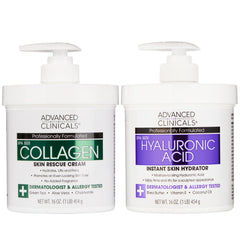 Advanced Clinicals acido hialuronico crema cuerpo: hidratación duradera para piel suave