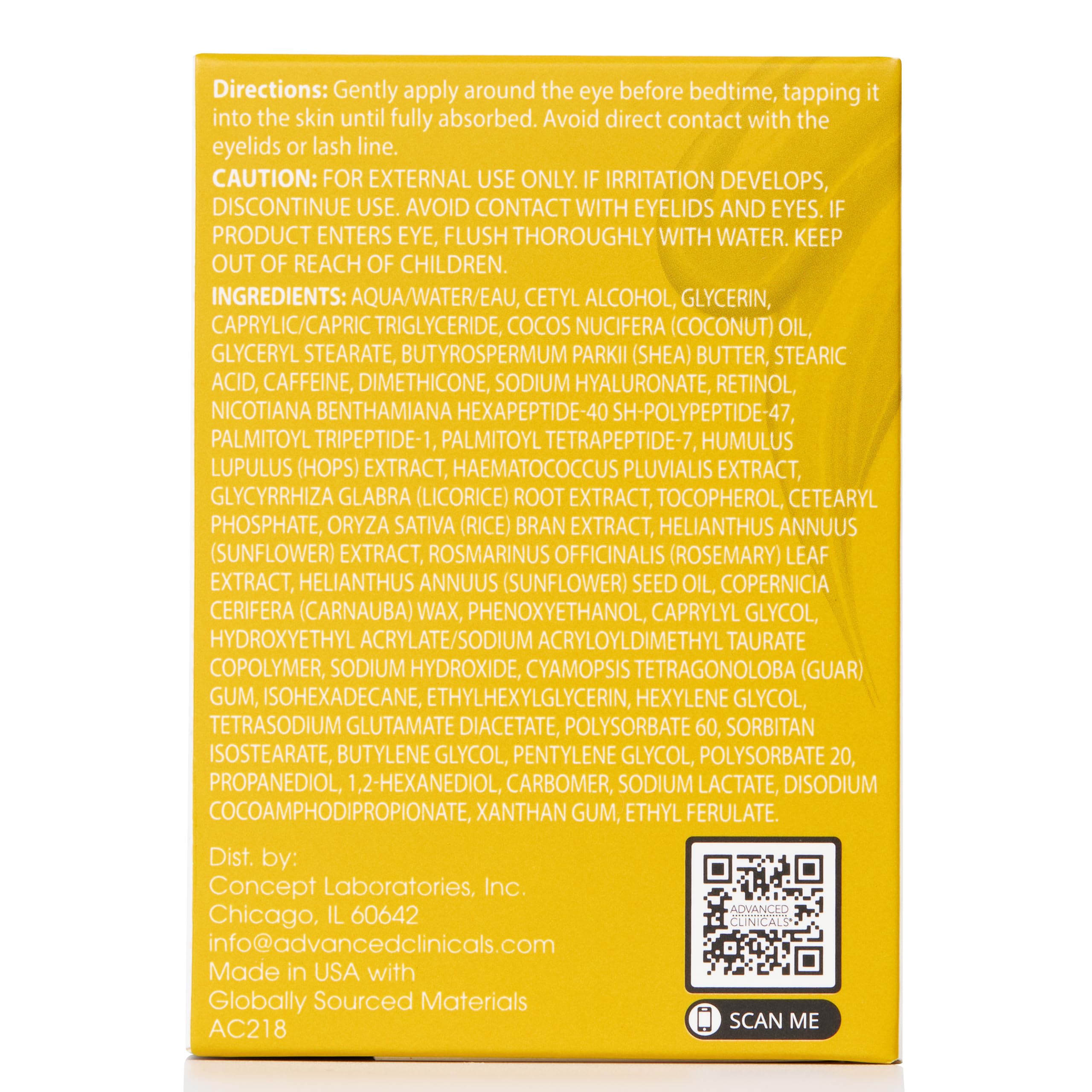 Advanced Clinicals recomienda aplicar retinol por la noche