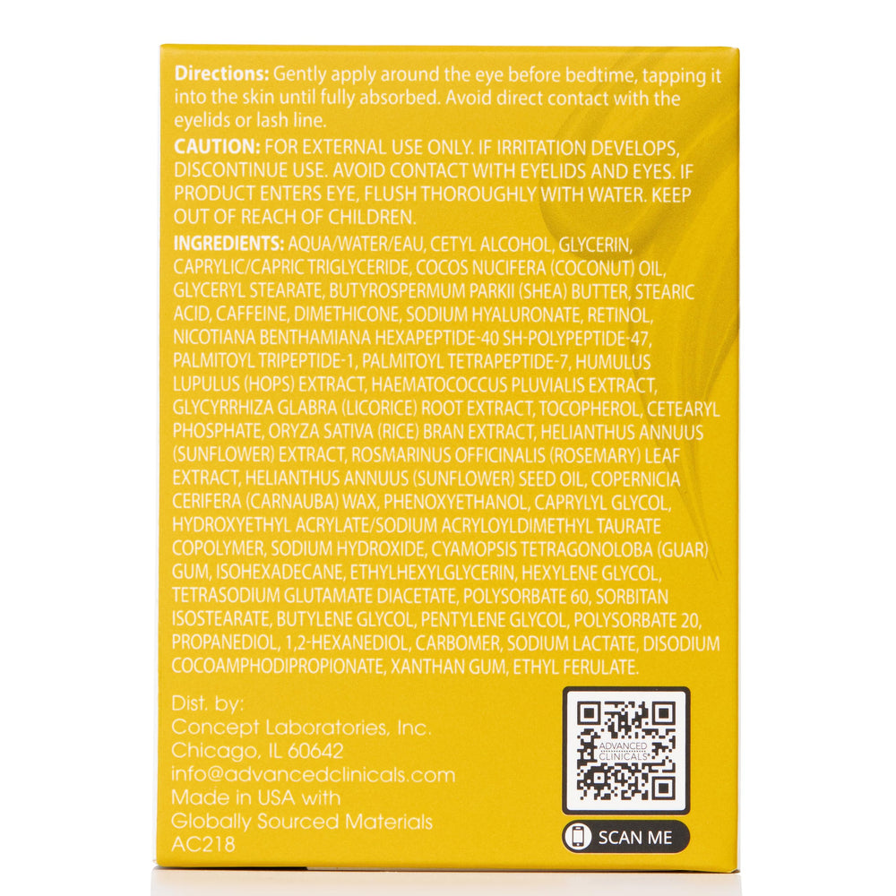 Advanced Clinicals recomienda aplicar retinol por la noche