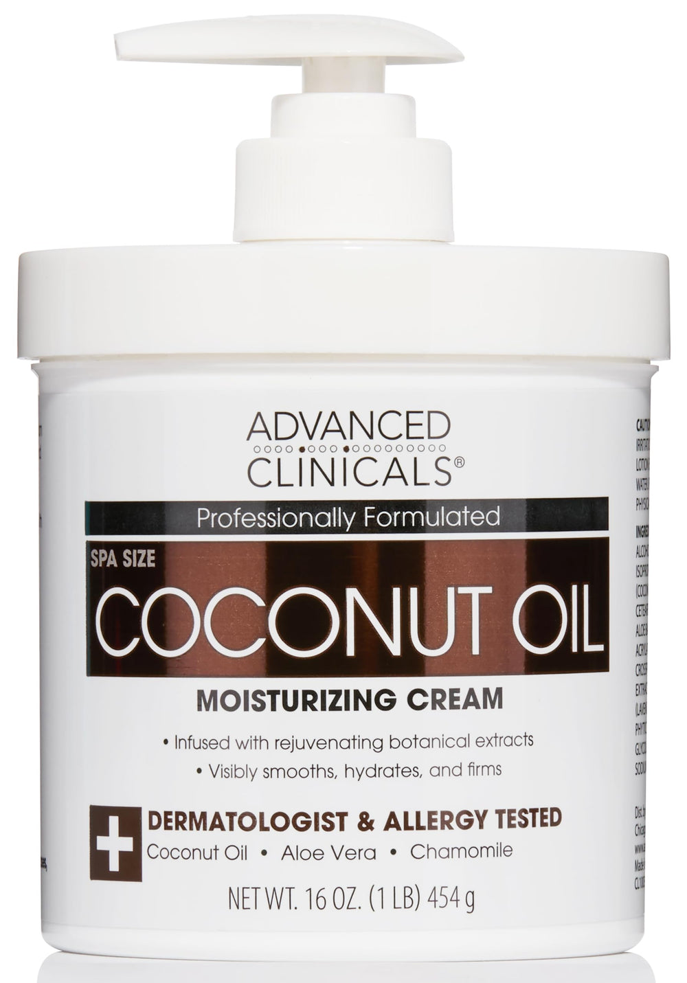 Advanced Clinicals crema coco cuerpo bote: hidratación profunda para piel seca.