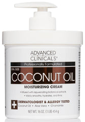 Advanced Clinicals crema coco cuerpo bote: hidratación profunda para piel seca.