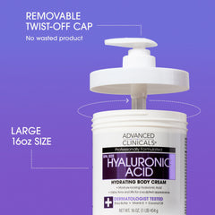 Crème Corps Advanced Clinicals avec Squalane et Algues pour peau plus souple