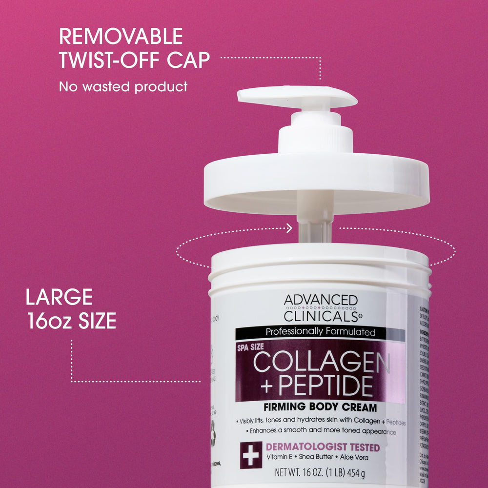 Advanced Clinicals crème hyaluronique veloutée, hydratation rapide et légère.