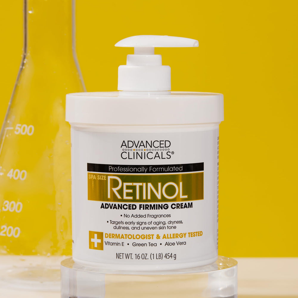Advanced Clinicals – Absorption rapide crème retinol, peau hydratée et douce.