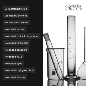 Advanced Clinicals Limpiador ilumina tono y aporta brillo natural.