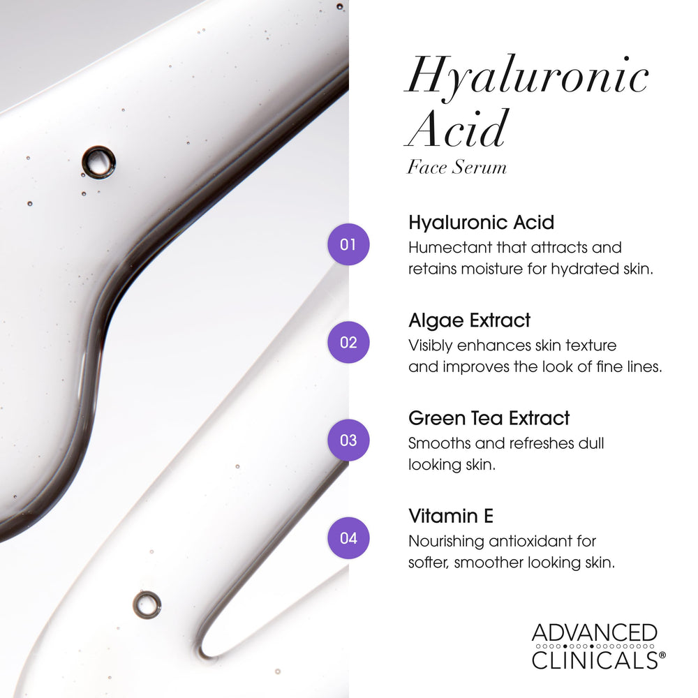 Patch showing smoother texture after applying Advanced Clinicals Serum to dry skin.