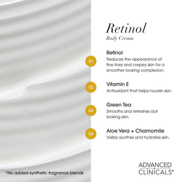 Advanced Clinicals loción corporal vitamina C con ácido ferúlico y aceite de coco para tono uniforme.