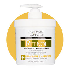 Loción corporal con retinol de Advanced Clinicals, hidratación durante todo el día.