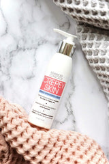 Advanced Clinicals crema para cuello con piel arrugada, mejora apariencia suave.