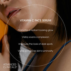 Advanced Clinicals serum vitamina C con acido ferulico y lactico para luminosidad.