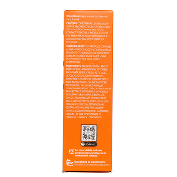 Advanced Clinicals serum vitamina C uso recomendado para rostro y cuello.