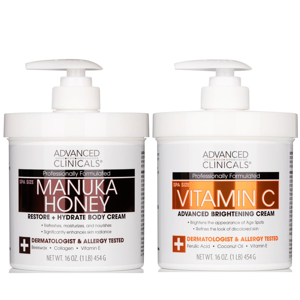Advanced Clinicals Vitamina C crema iluminadora, bote; aporta luminosidad y tono más uniforme.