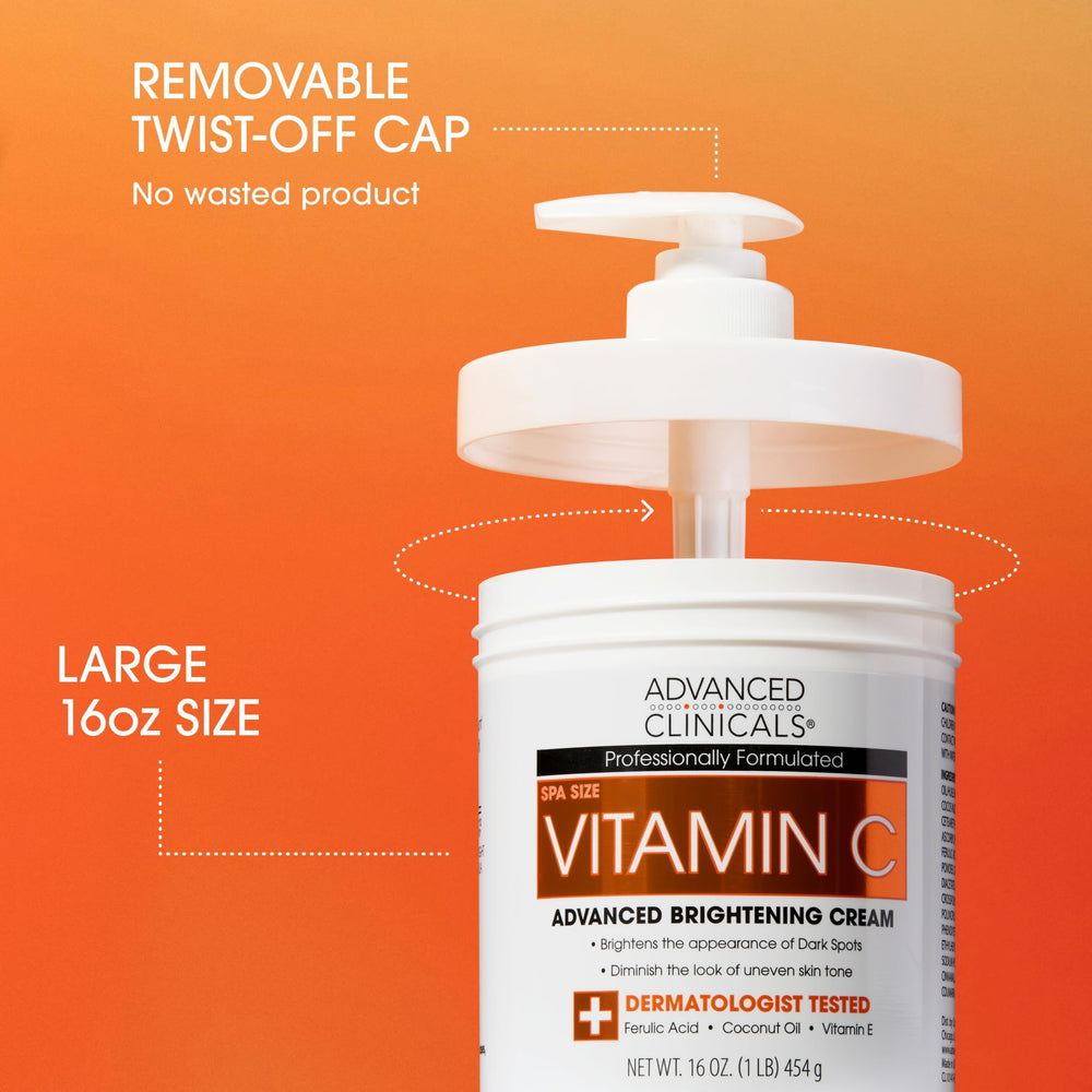 Advanced Clinicals Crème Vitamin C Visage – texture légère et hydratante