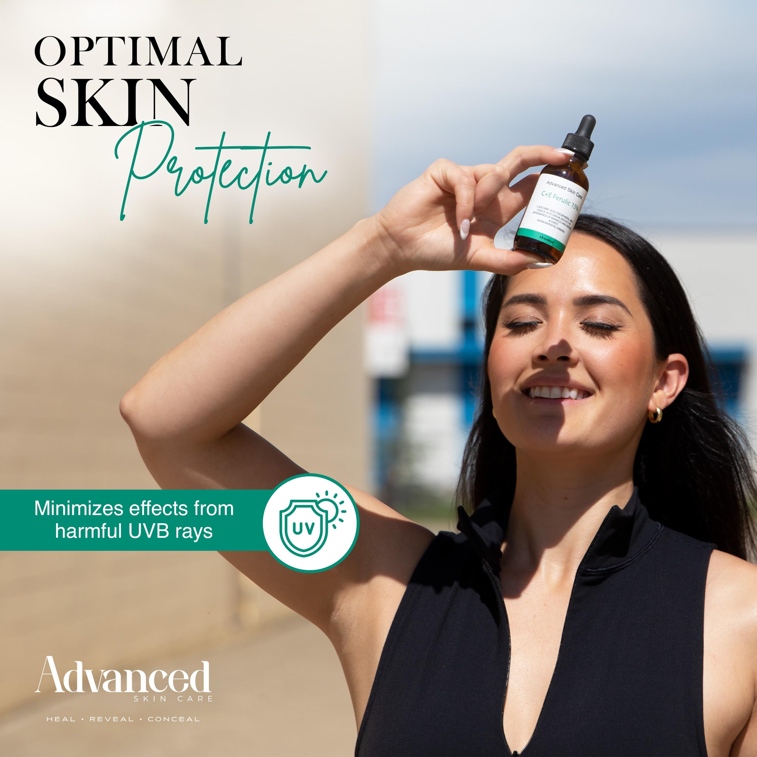 Advanced Skin Care serum-empaque-principal facilita uso diario.