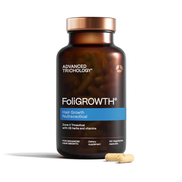 Advanced Trichology FoliGROWTH cápsulas para cabello más grueso.