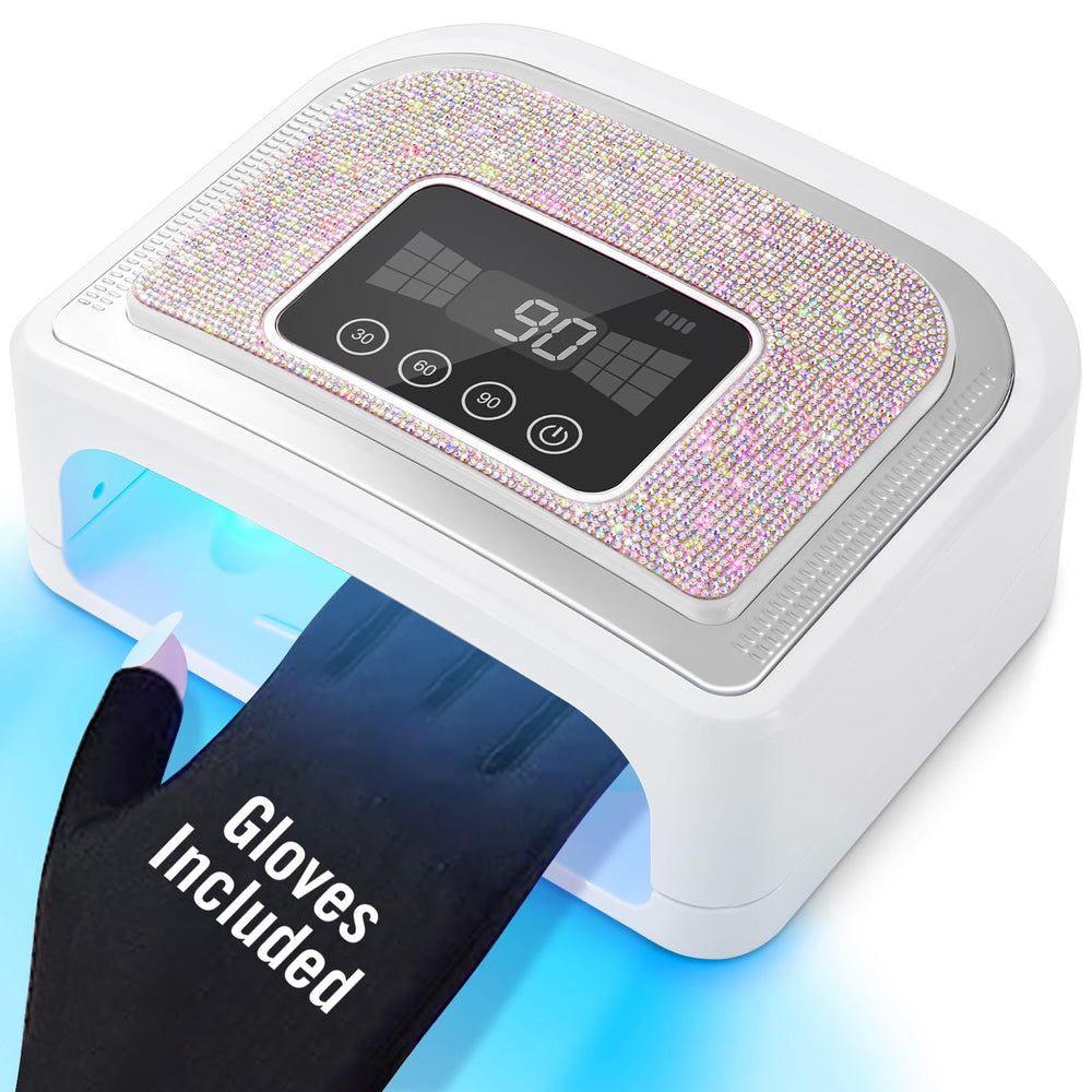 Lámpara UV inalambrica de Aedavey para uñas con curado uniforme.