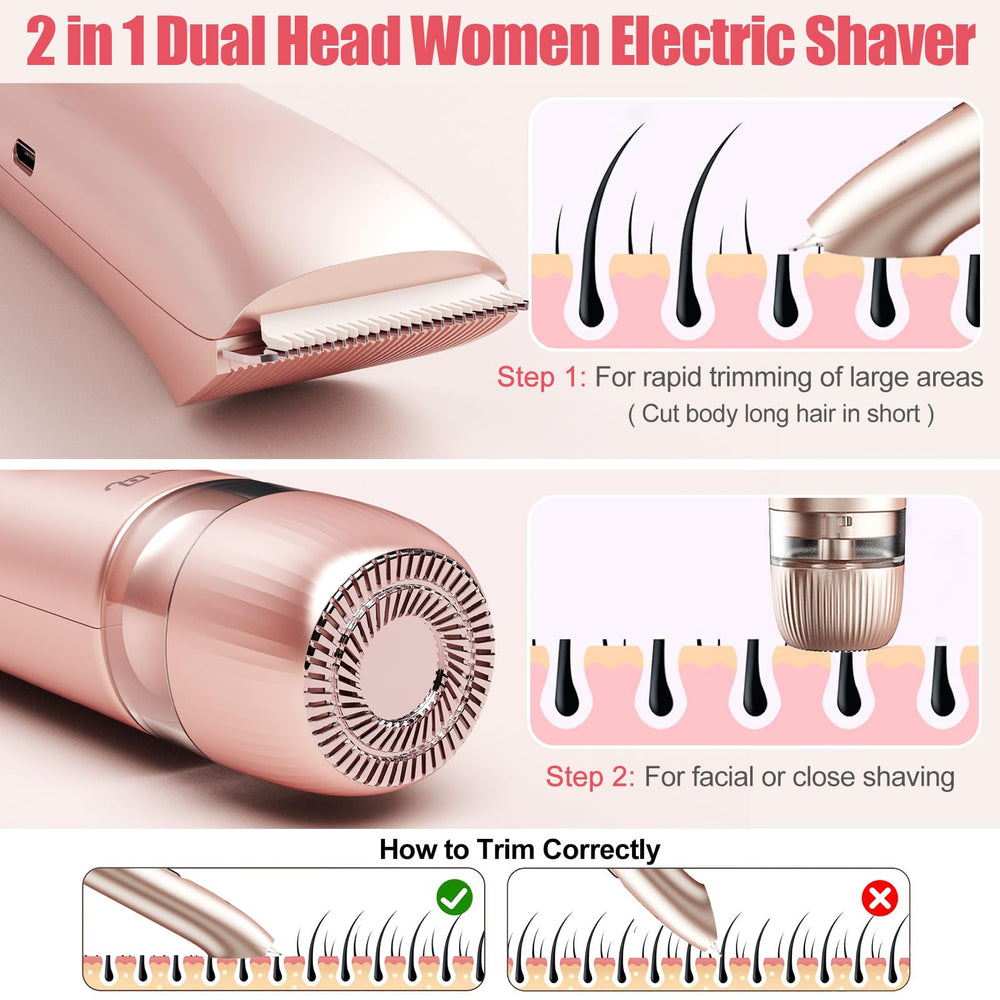 Afeitadora Aedicce bikini-trimmer con guía ajustable para controlar la longitud del vello
