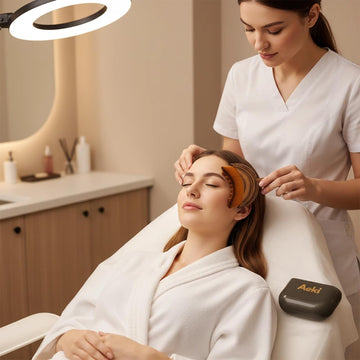 Idéale en voyage: Aeki Brush avec brins imperméables pour routine nomade