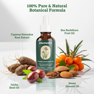 Composición natural de Aemerry con aceites nutritivos para la piel